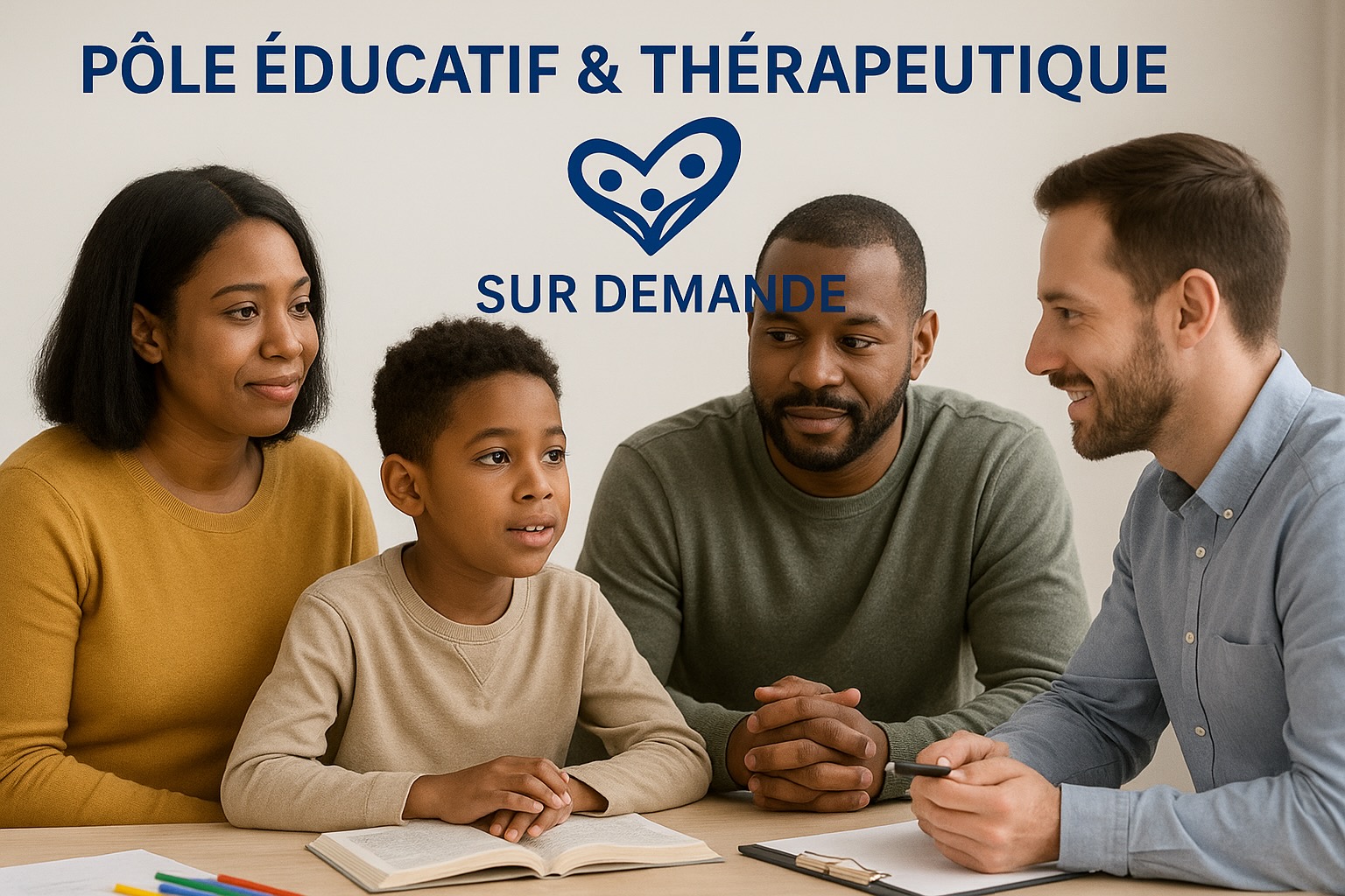 Éducateur accompagnant un adolescent en activité